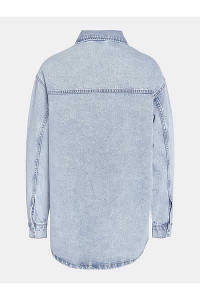 Noisy May Geacă denim pentru femei albastră NOISY MAY-27029311 NMALVA DENIM ALBASTRU DESCHIS