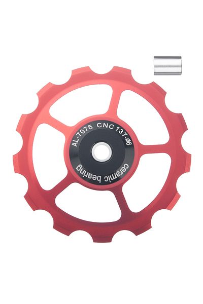 Choice red 13T SENSAH MTB Bicycle Rear Derailleur Jockey Wheel Ceramic Bearing Pulley AL7075 CNC Road Bike