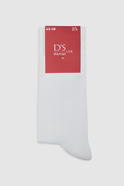 D'S Damat Σετ κάλτσες Ds Damat White 3 τεμαχίων