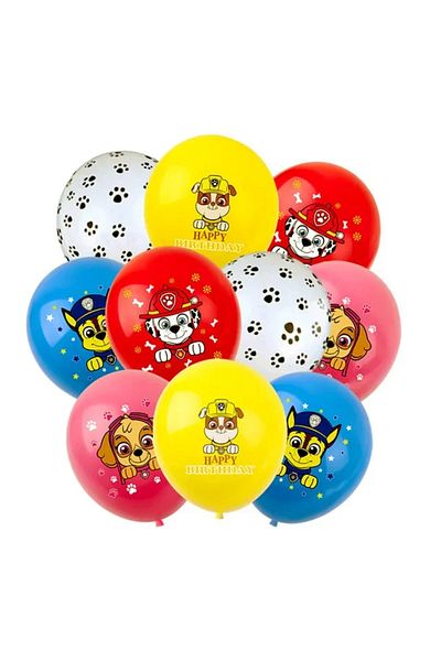 PAW PATROL Set 10pcs Party Balloon Figure Sky Chasing Dog Aluminum Film Balloon Boy Girl Birthday Pa