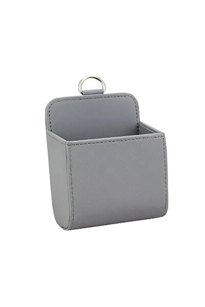 Vikefon Choice Gray Car Phone Holder Mount Air Vent Hanging Storage Box Car M...