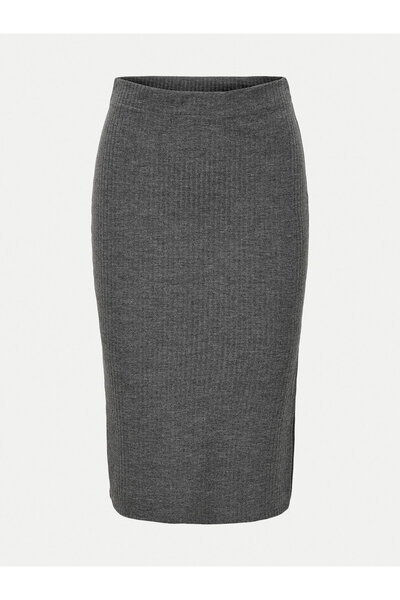 ONLY Fustă creion gri pentru femei ONLY-15233600 GRI ÎNCHIS MELANGE