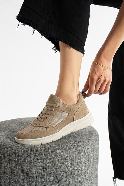 Getcho Thaes Women's Genuine Suede Leather Mink Sports Shoes