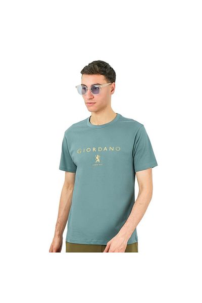 Giordano تي شيرت رجالي بطبعة مميزة