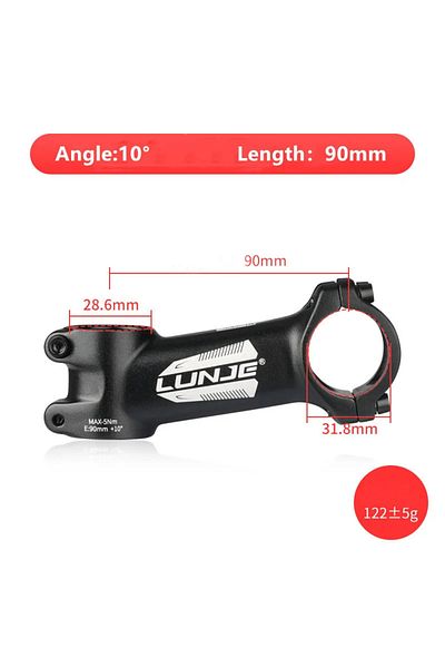 Choice 10Degree-90mm Ultralight Bike Stem 17 Degree Aluminium Alloy MTB Road Bicycle Stem 31.8mm 60/70/80/9