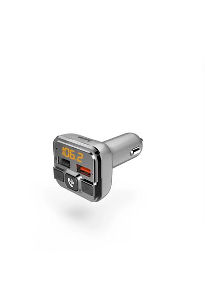 Hama Modulator FM 14165, Bluetooth, MicroSD, USB, hands-free (Argintiu)