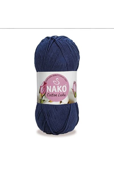 NAKO Βαμβακερό νήμα πλεξίματος χειρός 100 gr Χρώμα No:97574 Navy Blue