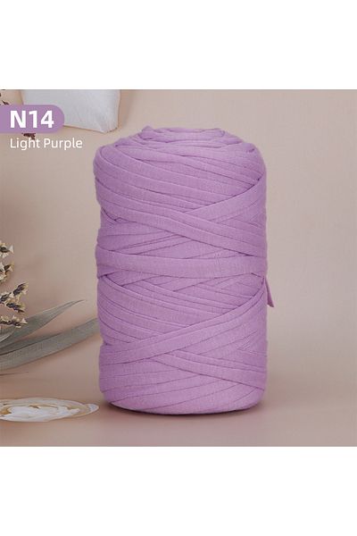 Choice N14-Light Purple 1Pcs Polyester T-Shirt Yarn For DIY Crafting Crochet And Knitting - Bags, Cushions,