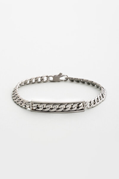 So CHIC... Örgü Desen Çelik Erkek Bileklik