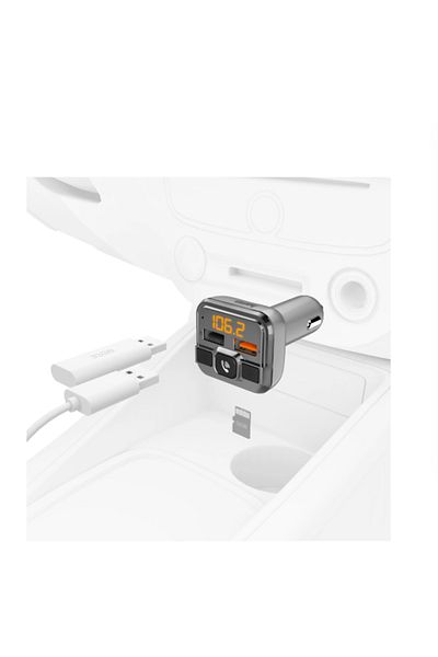 Hama Modulator FM 14165, Bluetooth, MicroSD, USB, hands-free (Argintiu)