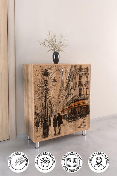 hediye kapında Evening in Paris4 Raflı Çok Amaçlı Ayakkabı Dolabı Antre Hol A...