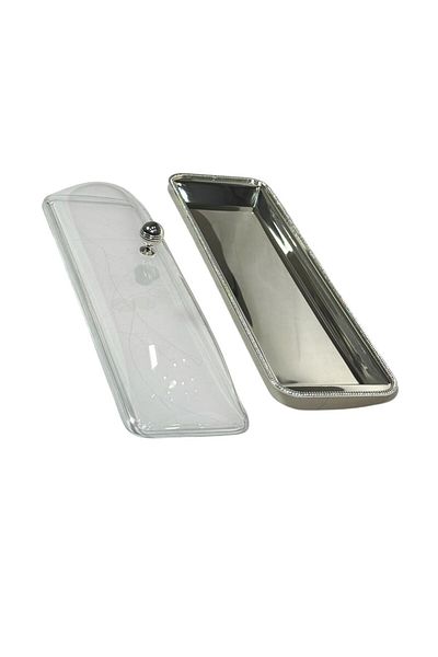 ALMASA Large rectangular tray with acrylic lid