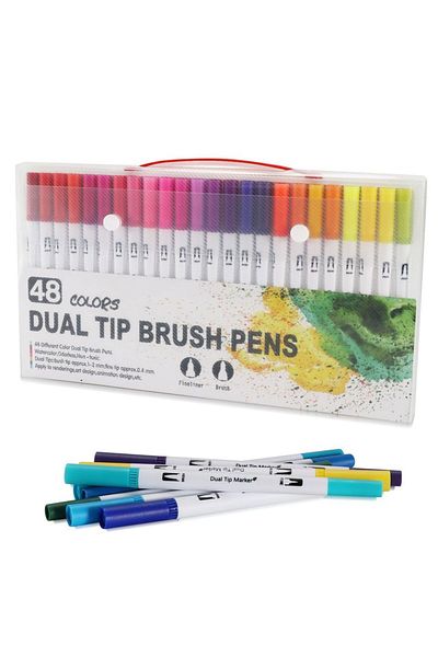 Choice W-48 12-120 Colors Dual Art Marker Sketching Manga Markers Drawing Set Double head Watercolor Paint
