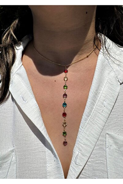 Generic Brand Gold Steel Tarnish-Free Elegant Y Necklace