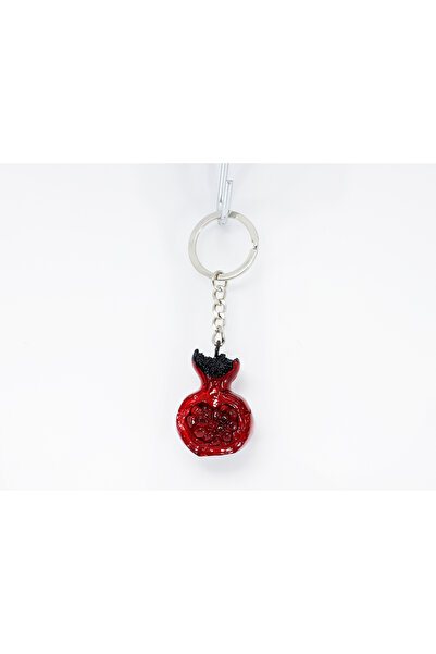 biuti Abundance with Red Pomegranate Figure, Symbol of Abundance Keychain, Gift Bag Ornament