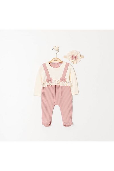 Miniborn Baby Moneglia Bandana Girl Jumpsuit