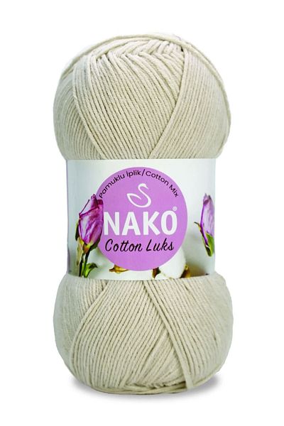 NAKO Βαμβακερό νήμα πλεξίματος χειρός Luks 100 gr Χρώμα Νο:97544