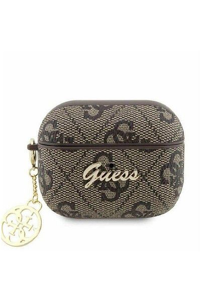 Guess Guess 4G Script Charms Protective Case for AirPods Pro 2, Brown