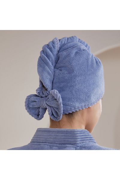 REEFI Modern rustic blue petrol hair cover, large size (28*75cm)