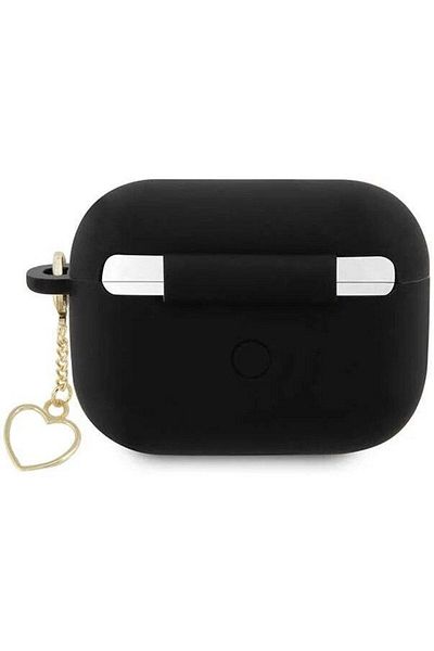 Guess Guess 4G Charms Heart Silicone Protective Case for AirPods Pro 2, Black