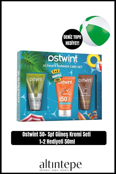 Altıntepeshop 50+ Spf Sunscreen Set 1+2 Gift 50ml