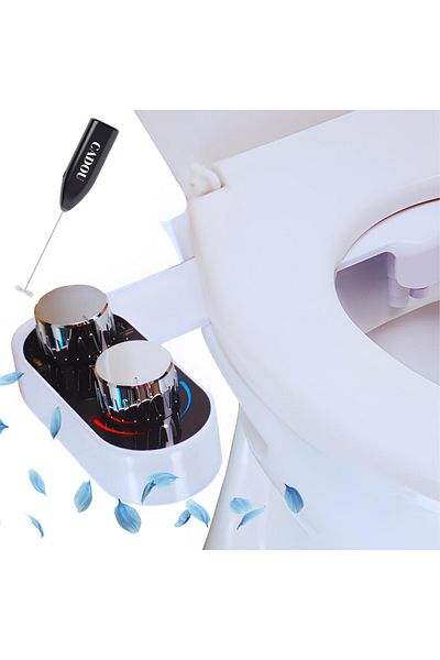 Regaleon Bideu Non-Electric REGALEON®, Apa Calda si Rece, Autocuratare, Portabil, cu Duze Duble, Atasabil