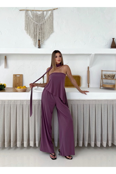 Cistern İstanbul Women's Strapless Flounce Suit