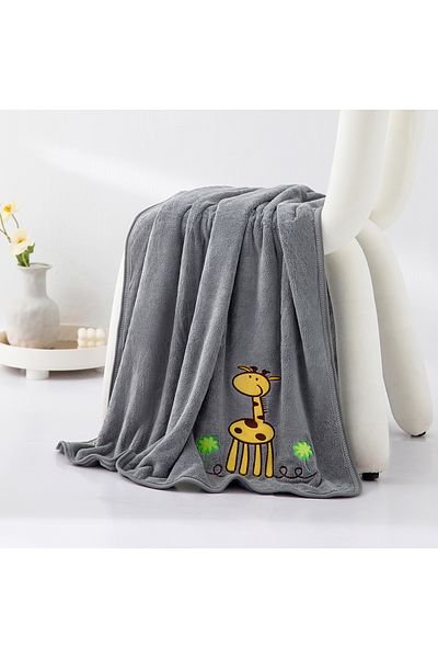 REEFI Large baby towel, rustic grey