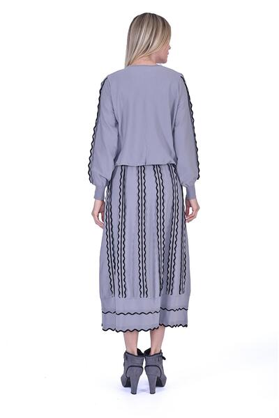 Invee Dilim Knitwear Suit Gray