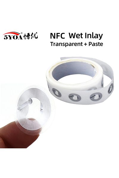 Choice Wet Inlay 213 (10PCS/LOT) 25mm White NFC Stickers Protocol ISO14443A13.56MHz 213 Universal Label RFI