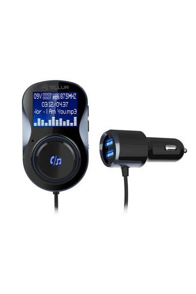 TELLUR Modulator FM Tellur TLL622031, Bluetooth, MicroSD, USB 3.0 (Negru)