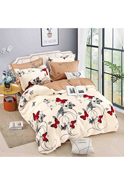 CHIRASO CHIRASO Linen, FINET 6 Pieces, Classic Sheet 234x240cm, Cheerful and Colorful Print