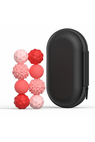 Choice 8 قطع من كرات السيليكون المغناطيسية الحمراء، لعبة فيدجيت كرات القلق، ل...