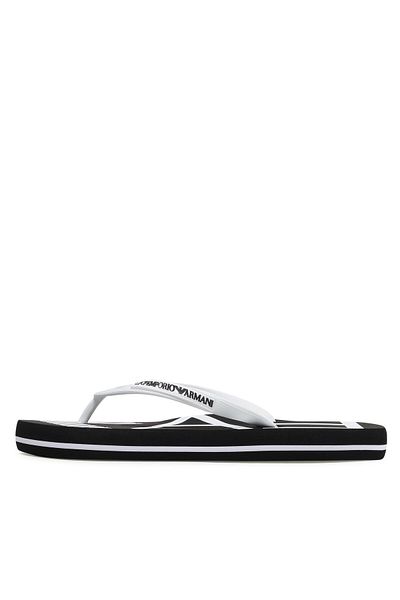 EA7 Emporio Armani Men's Flip-flops white EA7 EMPORIO ARMANI-XCQ004 XK196 A120 BLACK+WHITE