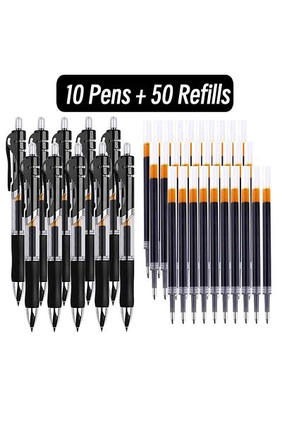 Choice black Burgundy Retractable 0.5mm Black Ink Gel Pens Colored Aesthetic Stationery Pen Supplies Ballpo