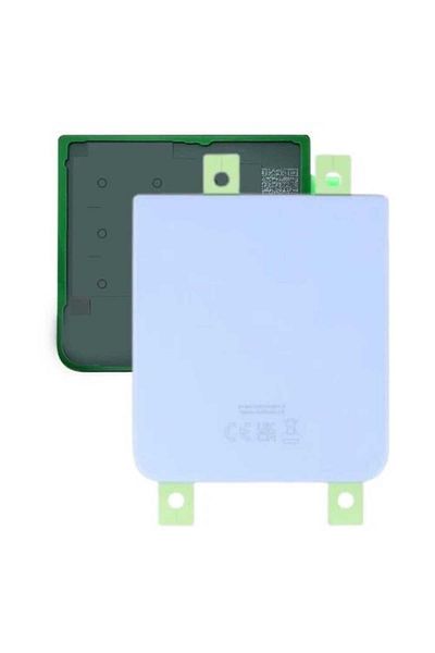 OEM Battery Cover For Samsung Galaxy Z Flip4 F721 Blue, Glass, With Adhesive, Service Pack, Bulk