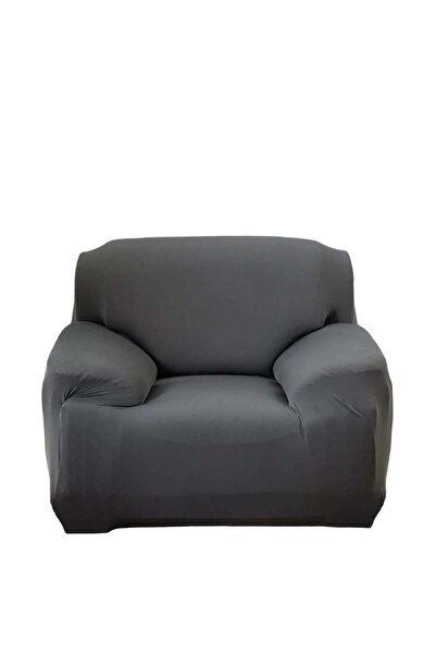 huitich Single Seat Elastic Sofa Cover Grey 90x140 cm