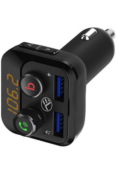 TELLUR Modulator FM Tellur FMT-B8, Bluetooth 5.0, Transmițător FM, Slot Micro SD, 2 x USB (Negru)