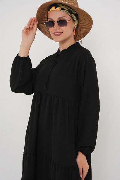 Bigdart Women's Long Hijab Dress 1002 - Black
