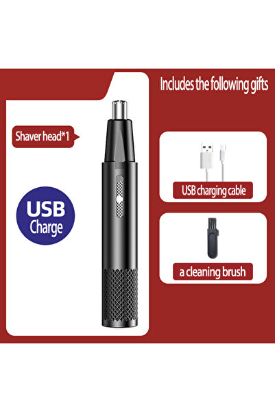 Choice ماكينة حلاقة شعر الأنف السوداء الجديدة عالية الجودة والمحمولة الكهربائ...