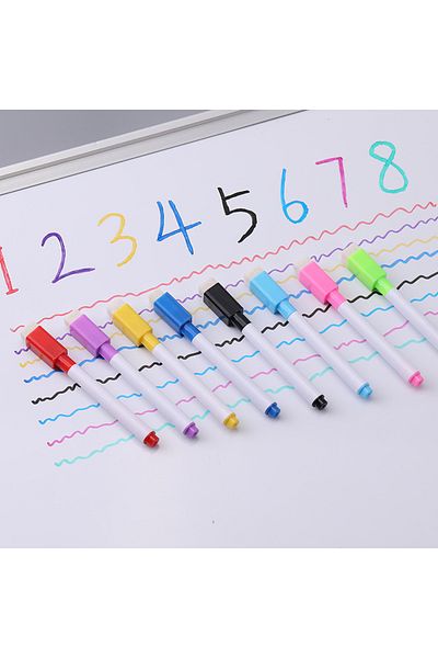 Choice 8 colors 8 Colors Erasable Magnetic Whiteboard Marker Pen Blackboard Marker Chalk Glass Ceramics Off