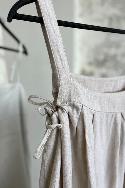 Suzi ΦΟΡΕΜΑ SALOPET ΧΡΩΜΑ ΠΕΤΡΑ 100% ΛΙΝΑΡΙ CR1592