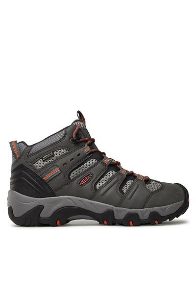 Keen Men's Trekking Boots Gray KEEN-1023000 KOVEN MID WP MAGNET/FIRED BRICK