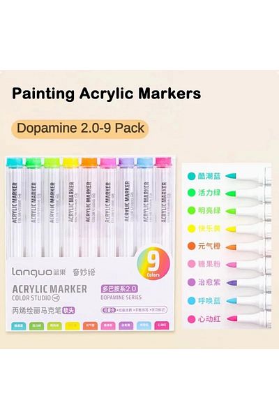 Choice Set P 9/144 Colors Acrylic Paint Art Marker Pen DIY Painting Drawing for Card Ceramic Stone Mug Glas