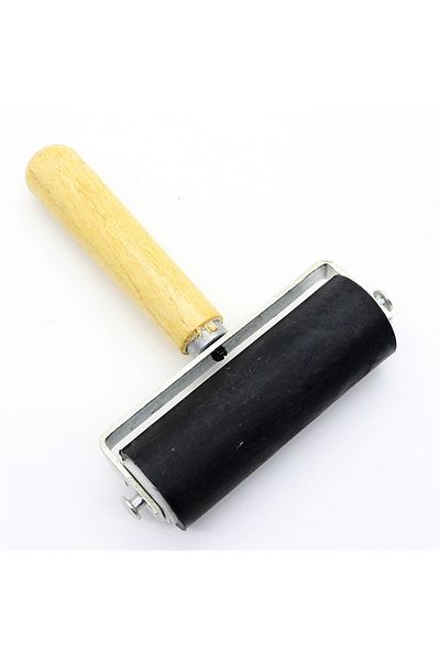 Choice Wood Professional Rubber Roller Ink Painting Printmaking Art Craft Projects Stamping Tool Paint