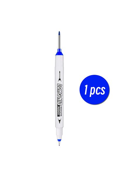 Choice 1 pcs Blue 20mm Double-Tip Deep Hole Long Head Nib Markers For Metal Pen Waterproof Bathroom Woodwor