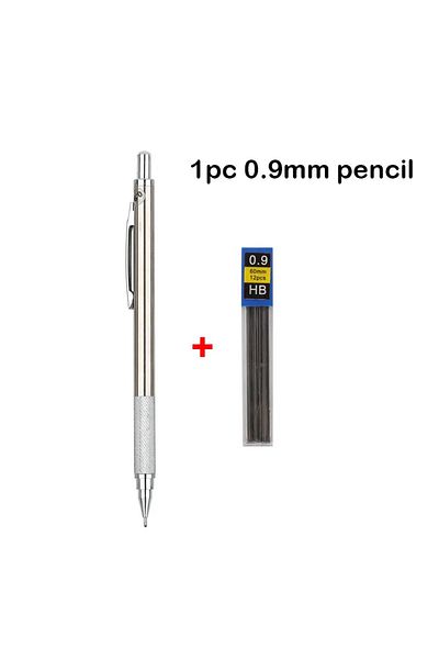 Choice 1Pc 0.9mm Pencil Mechanical Pencil Set 0.3 0.5 0.7 0.9 1.3 2.0mm Full Metal Art Drawing Painting Aut
