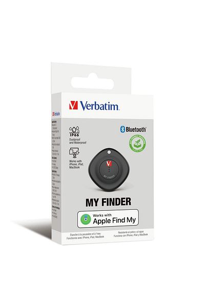 Verbatim SmartTag My Finder Verbatim, Bluetooth 5.2, Waterproof, Apple iOS, 10g (Negru)