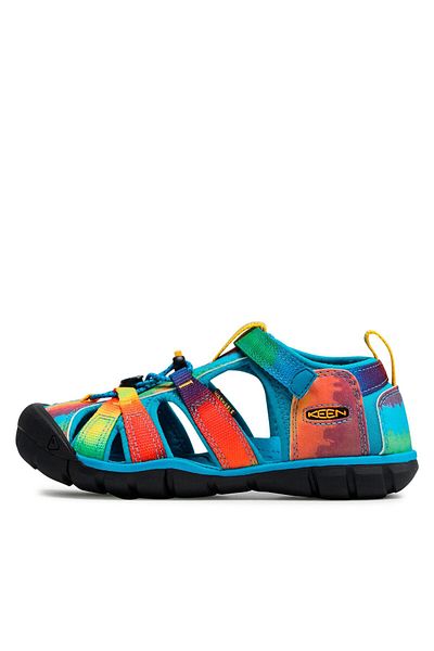 Keen Boy, Girl Sandals multicolor KEEN-1025152 SEACAMP II CNX VIVID BLUE/ORIGINAL TIE DYE