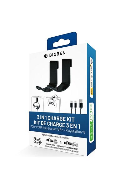 Bigben Nacon 3-in-1 Charging Kit for PlayStation VR2 - DualSense & VR2 Controllers